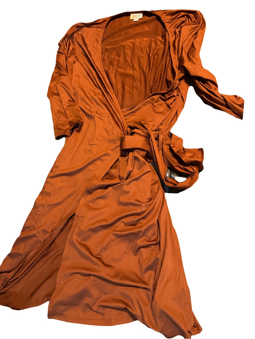 LuLaRoe Rust Wrap Dress